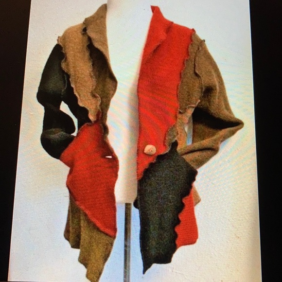 CB Wraps by Canvasbacks wool cardigan size s - Picture 11 of 12